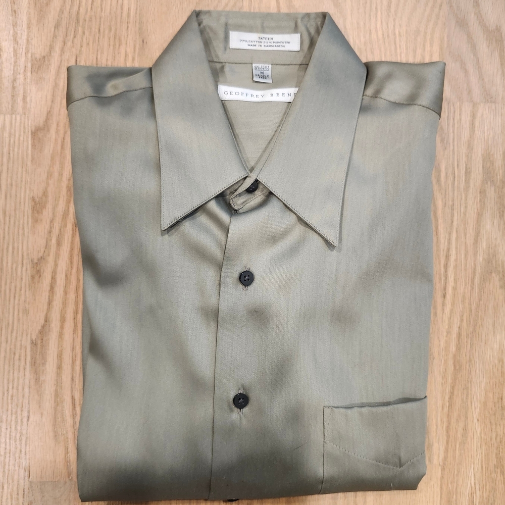Geoffrey Beene Men's Olive Dress Shirt